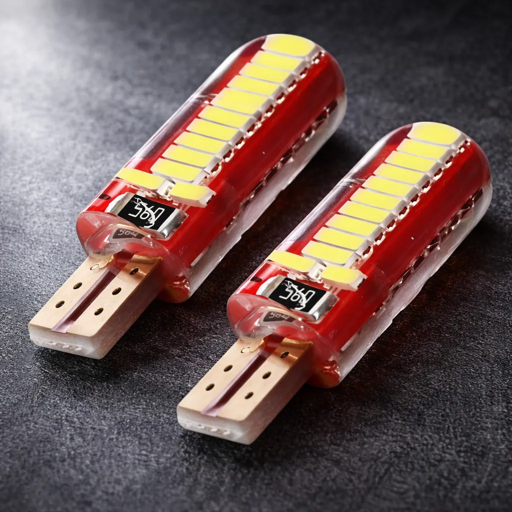 Lampara Led T10 Posición 24 Leds Patente X2 Uni Blanco Frío
